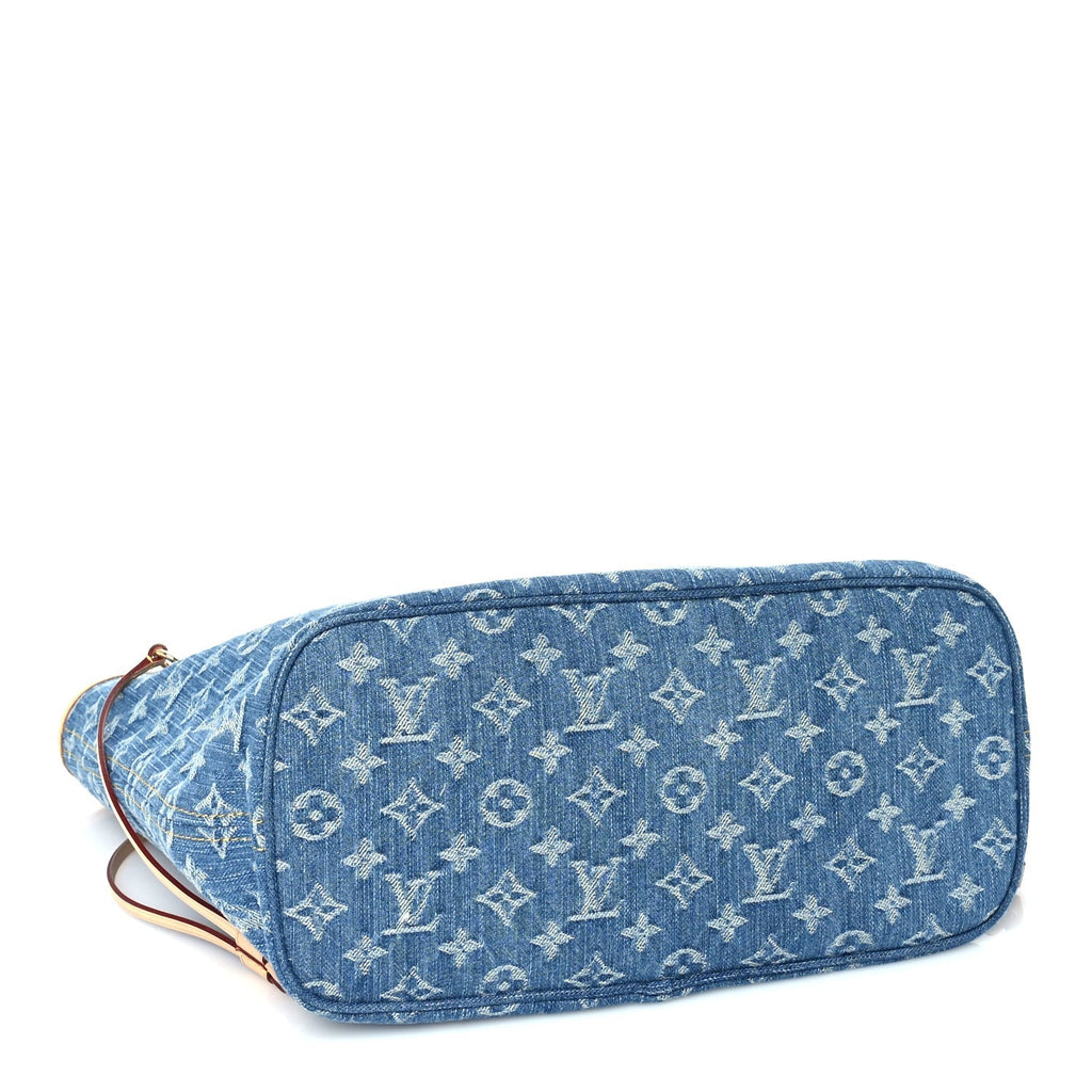Louis Vuitton Monogram Denim Neo Neverfull MM Blue