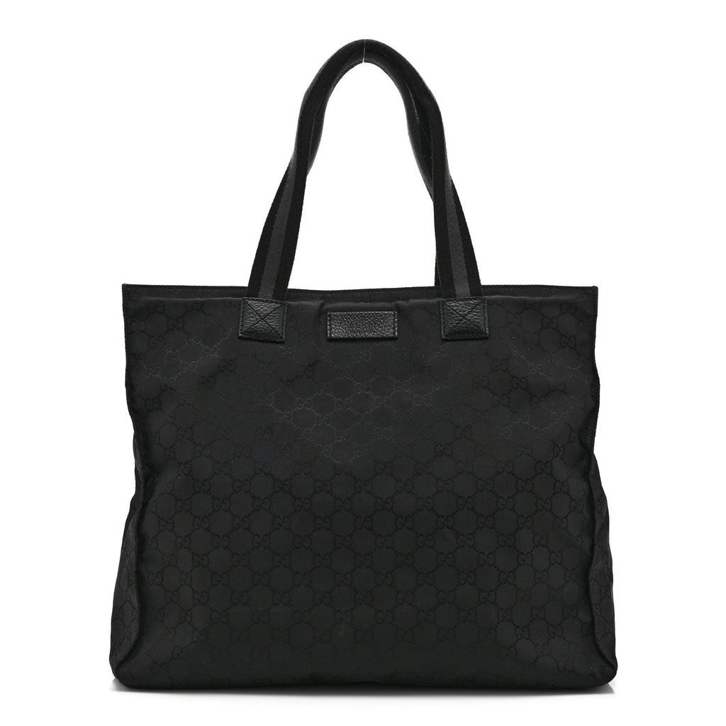 Gucci Nylon Monogram Tote Black