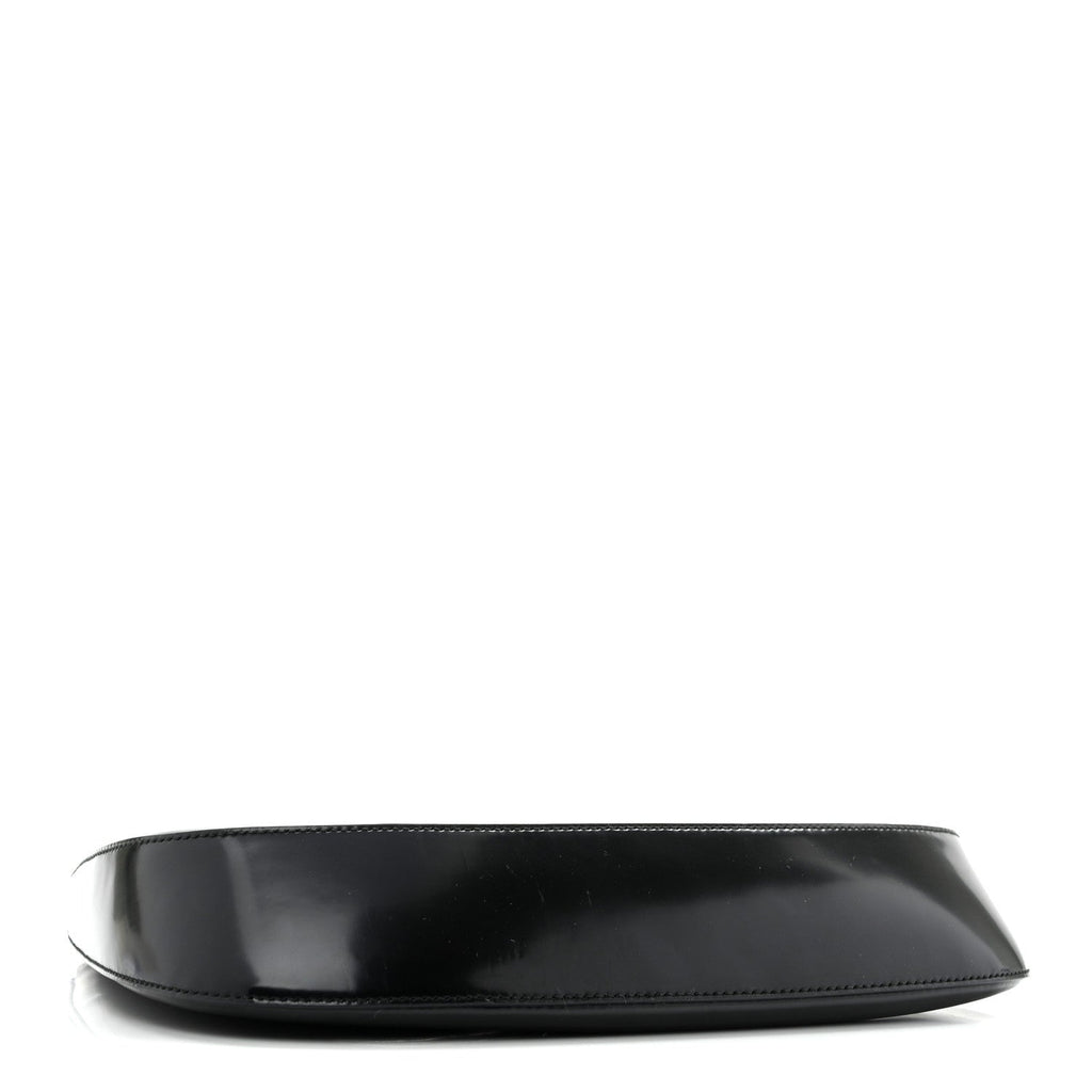 Prada Spazzolato Cleo Shoulder Bag Black