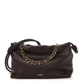Loewe Mellow Nappa Medium Donut Chain Flamenco Knot Clutch Dark Burgundy
