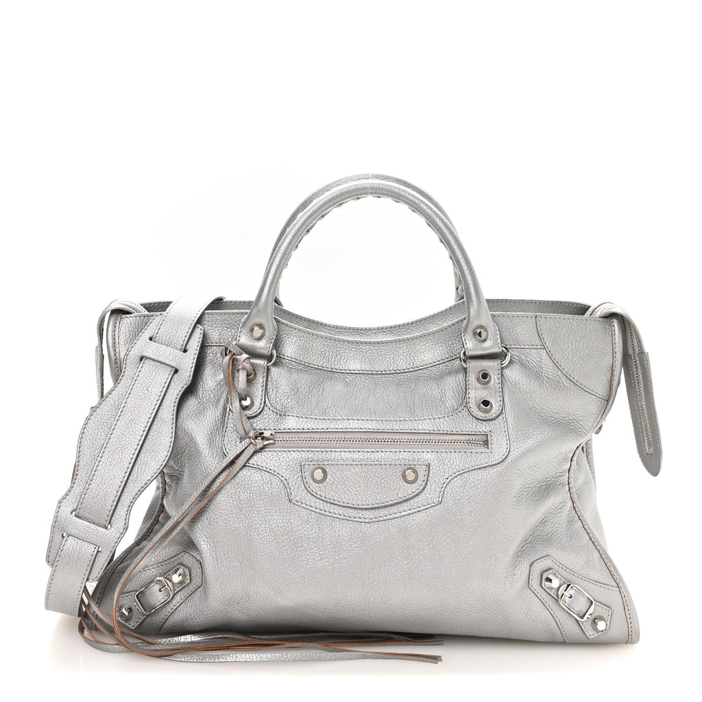 Balenciaga Chevre Classic Silver Hardware City Silver
