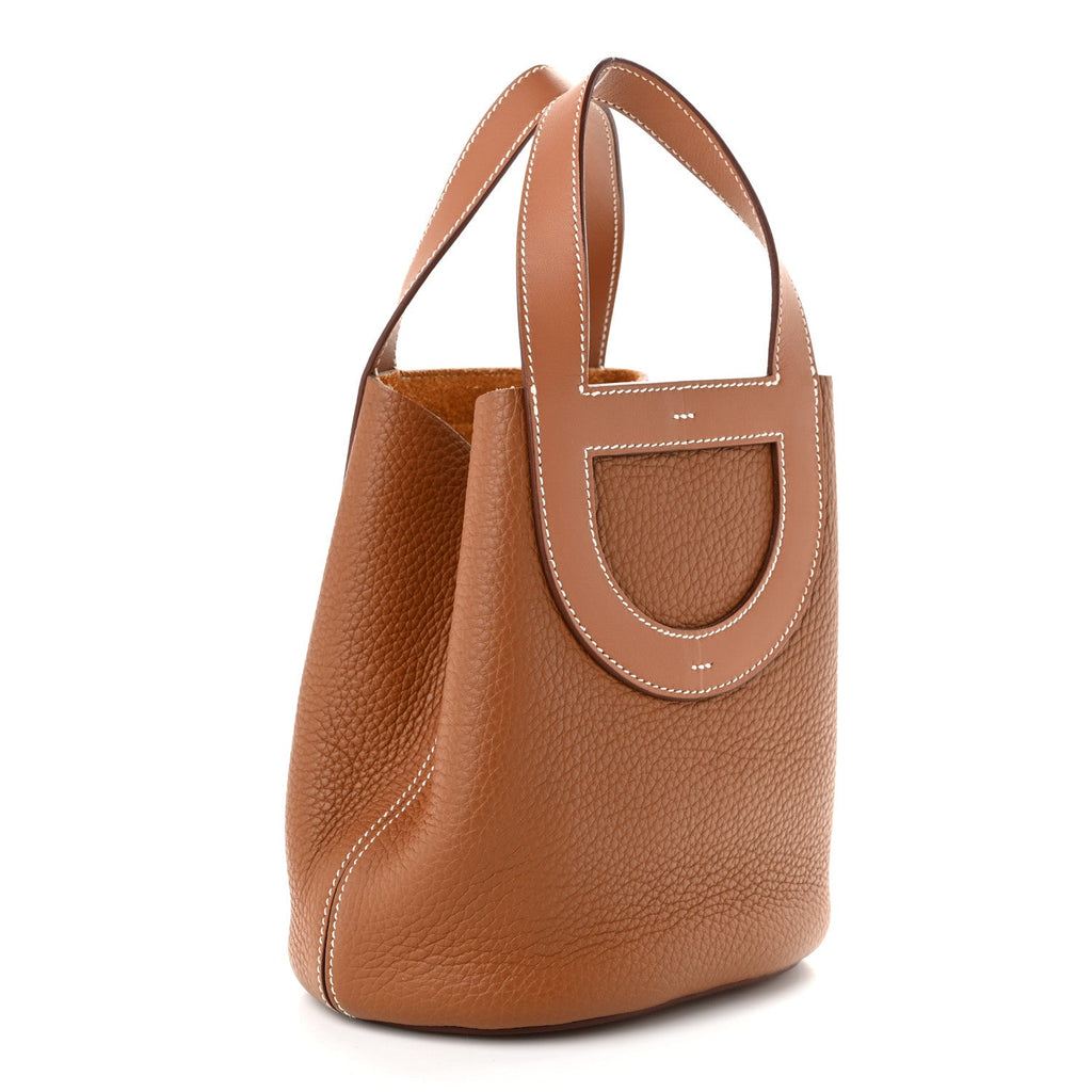 Hermès Taurillon Clemence Swift In-The-Loop 18 Bag Gold