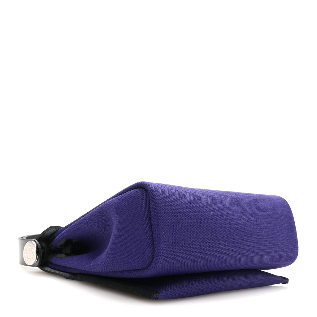 Hermès Military Toile Vache Hunter Herbag Zip Retourne 20 Purple Black