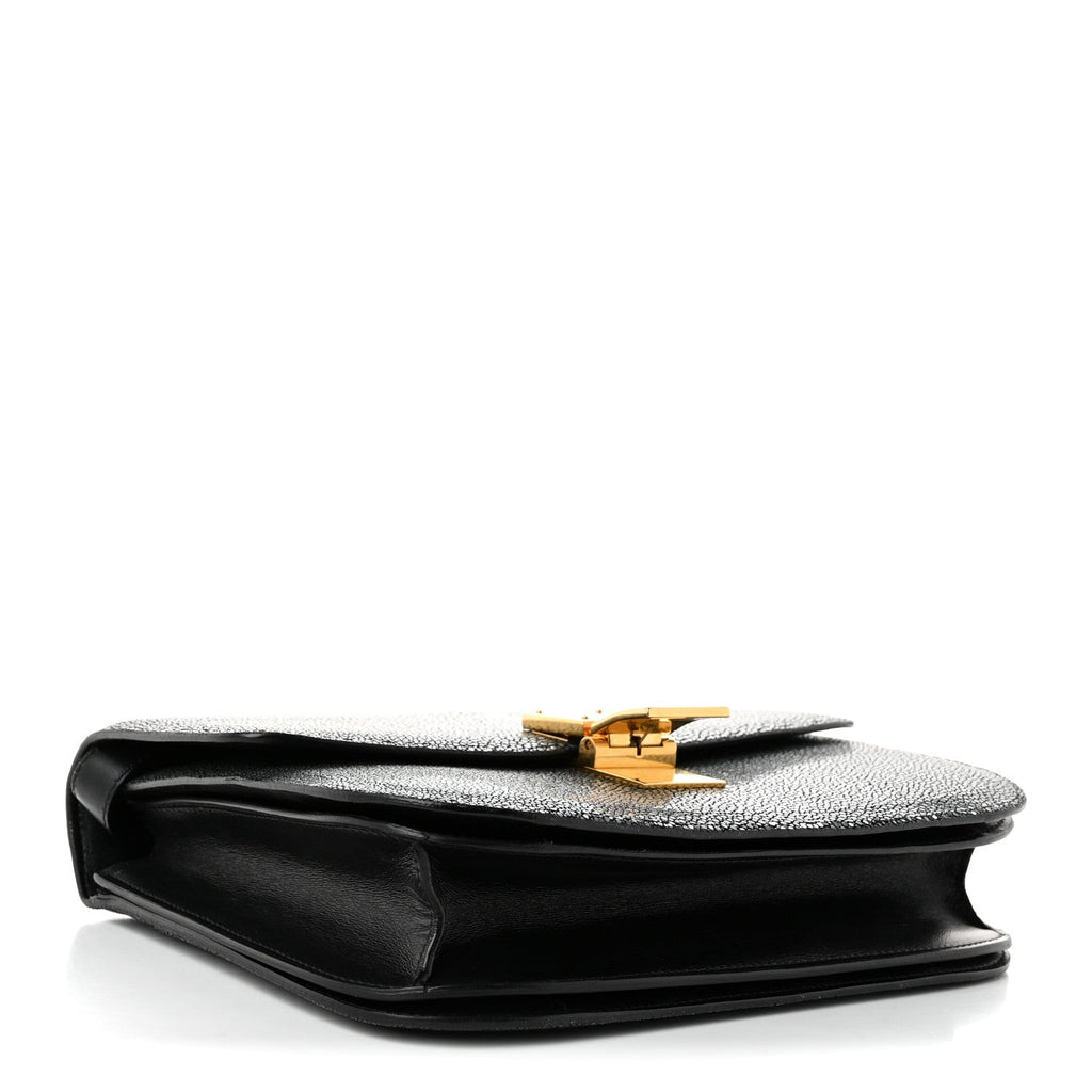 Celine Stingray Medium Classic Box Flap Bag Black