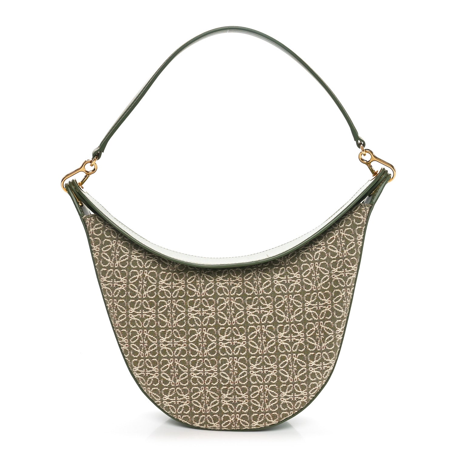 Loewe Jacquard Anagram Calfskin Luna Bag Avocado
