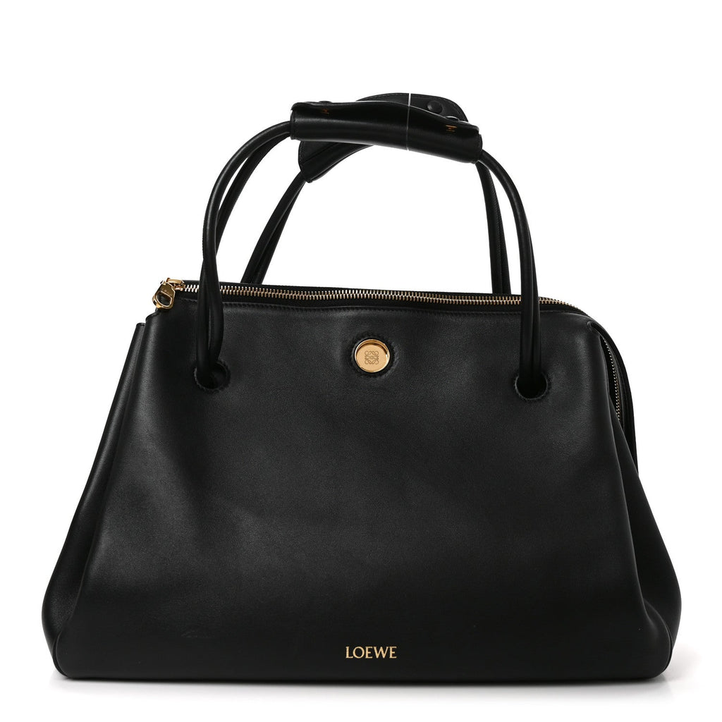 Loewe Supple Calfskin Medium Madrid Bag Black