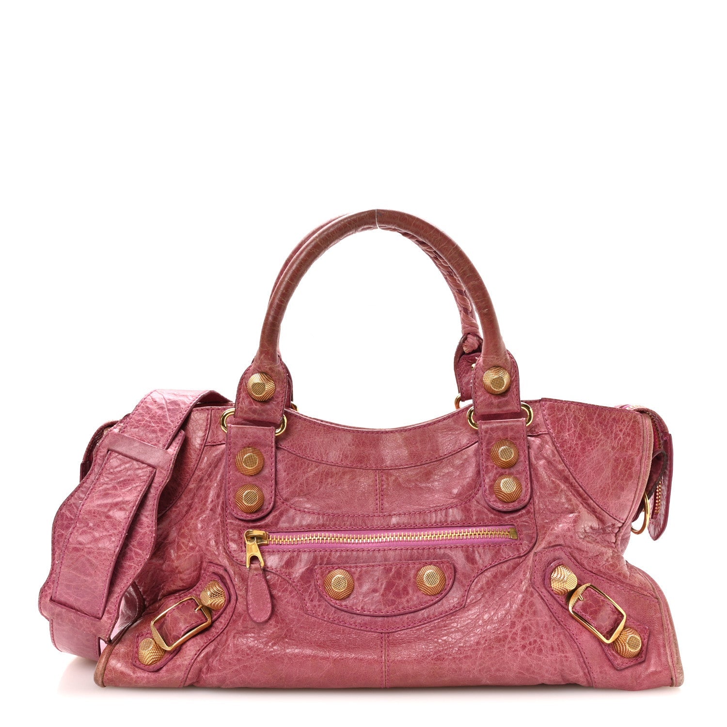 Balenciaga Agneau Giant 21 Gold Hardware Part Time Bubblegum