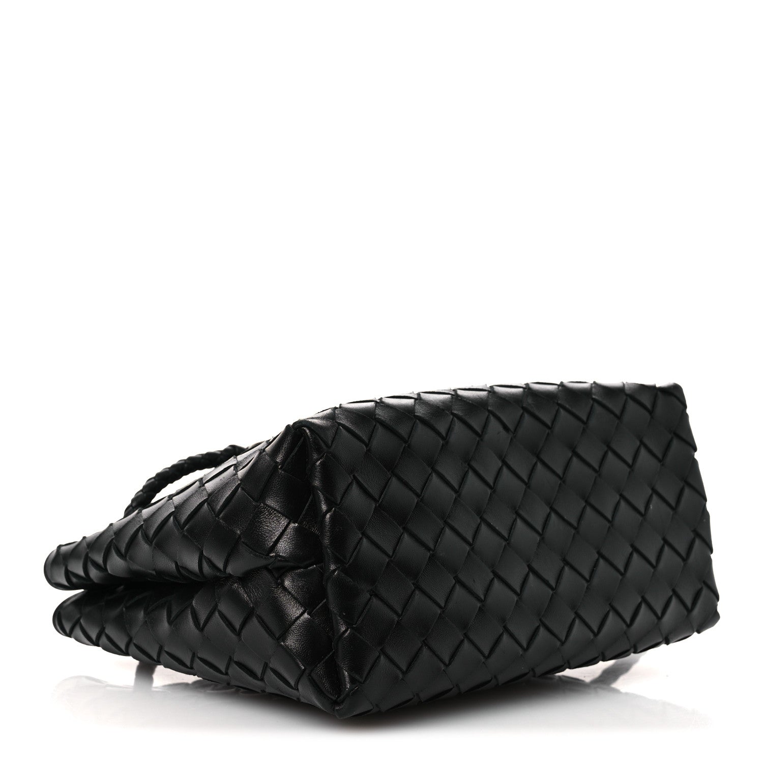 Bottega Veneta Nappa Intrecciato Mini Andiamo Shoulder Bag Black Black