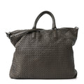 Bottega Veneta Nappa Intrecciato Maxi Convertible Tote Grey