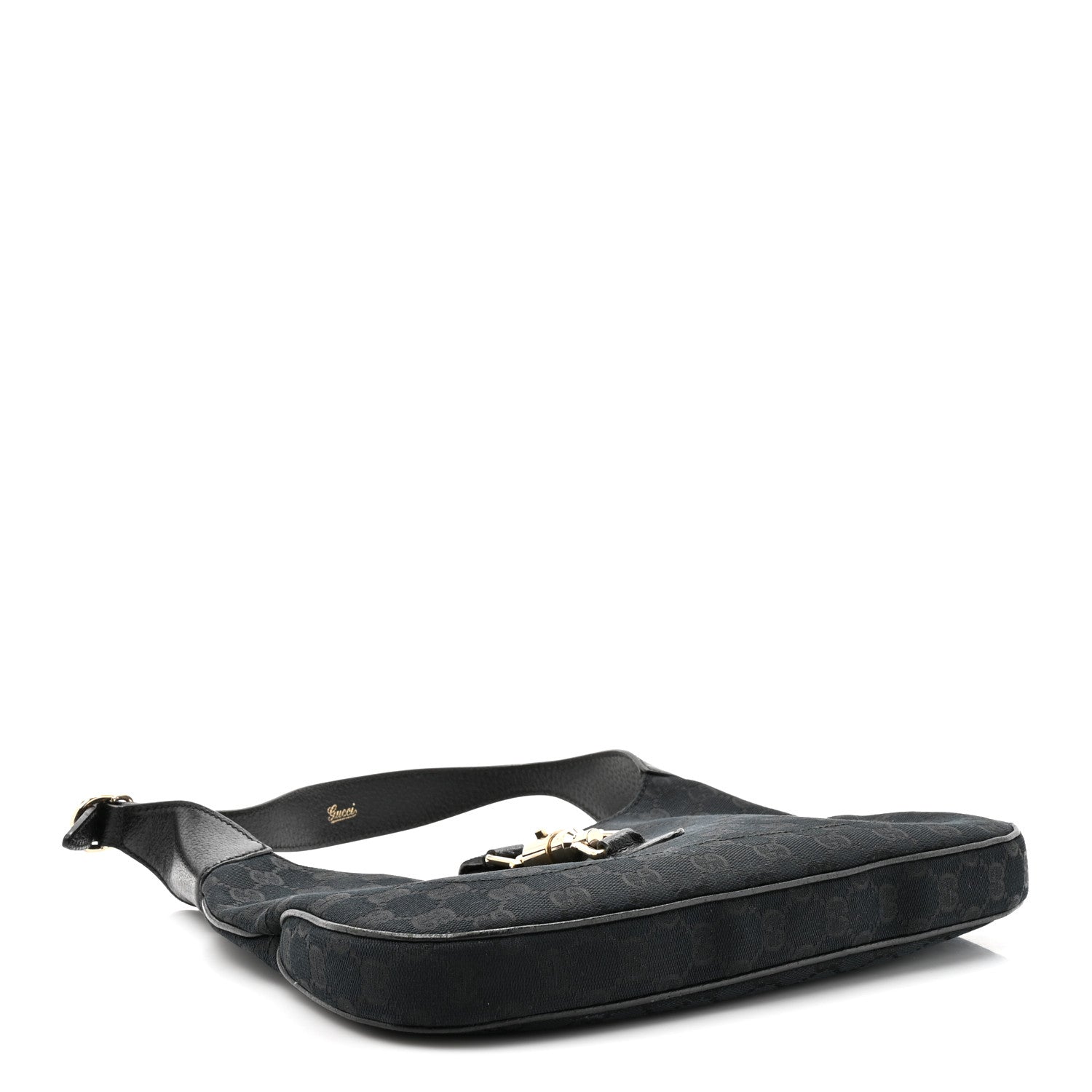 Gucci Monogram Small Jackie O Hobo Black