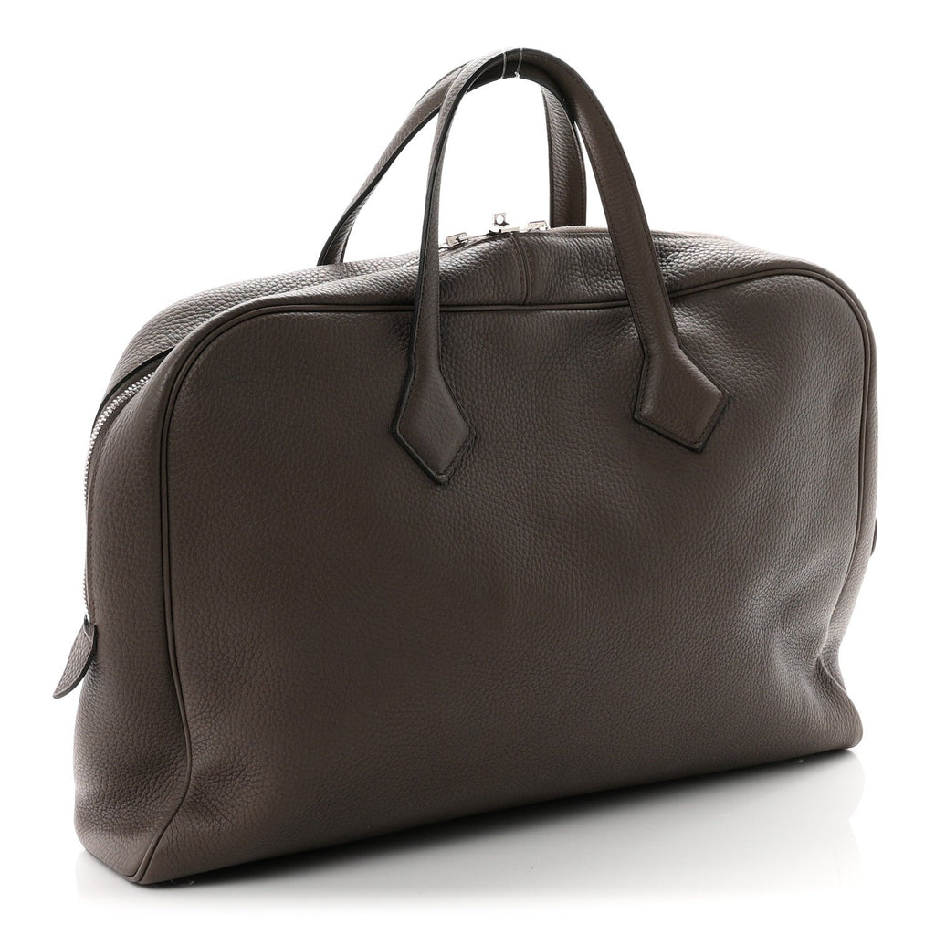 Hermès Taurillon Clemence Victoria II 12H Etoupe