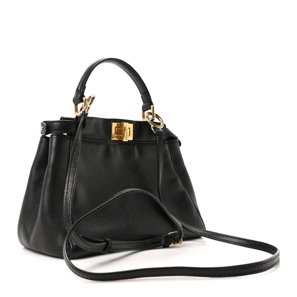 Fendi Peekaboo Mini leather bag side view