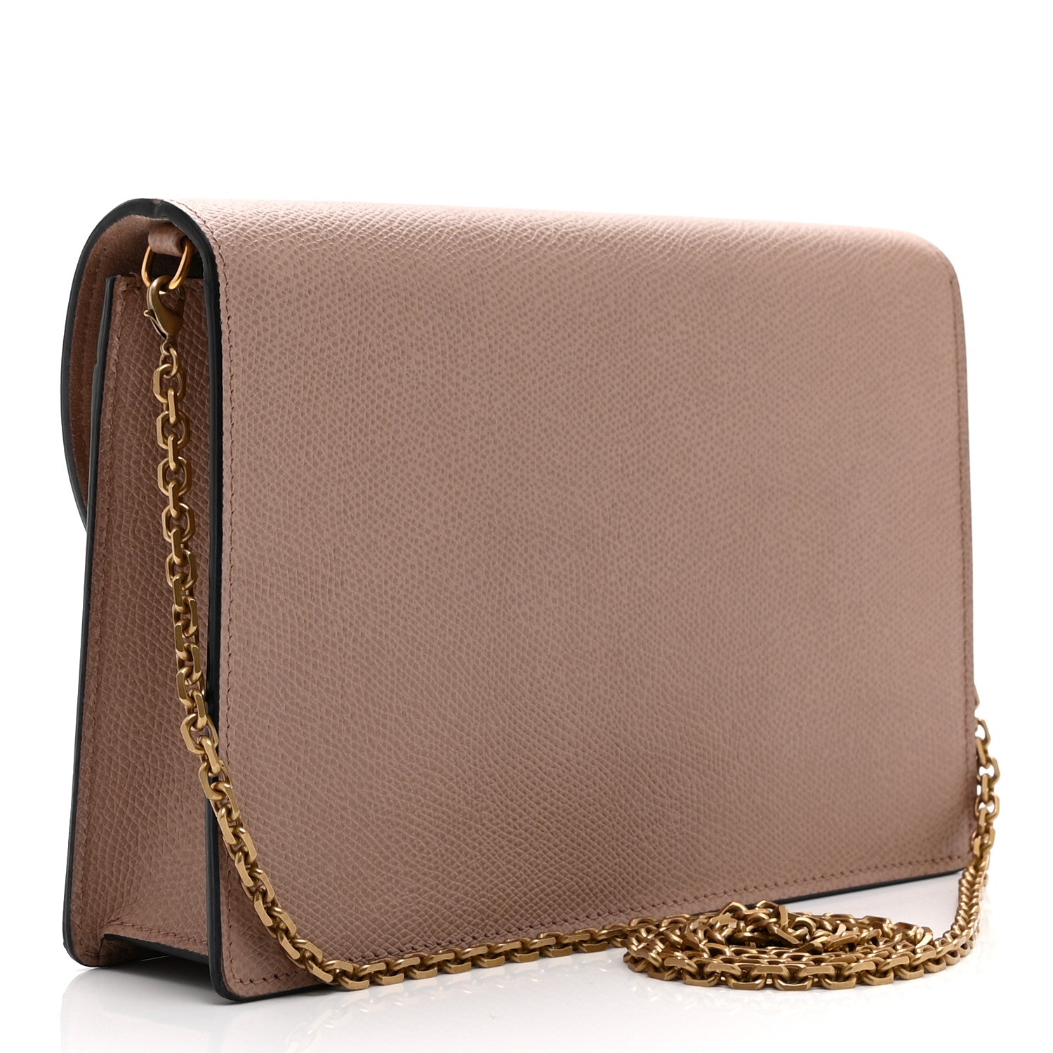 Dior Grained Calfskin Saddle Chain Pouch Blush
