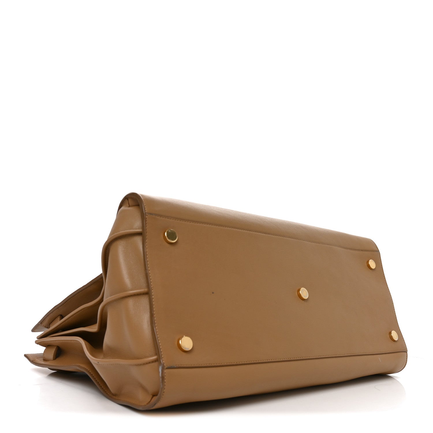 Saint Laurent Calfskin Large Sac de Jour Carryall Natural