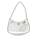 Prada Spazzolato Cleo Shoulder Bag Argento