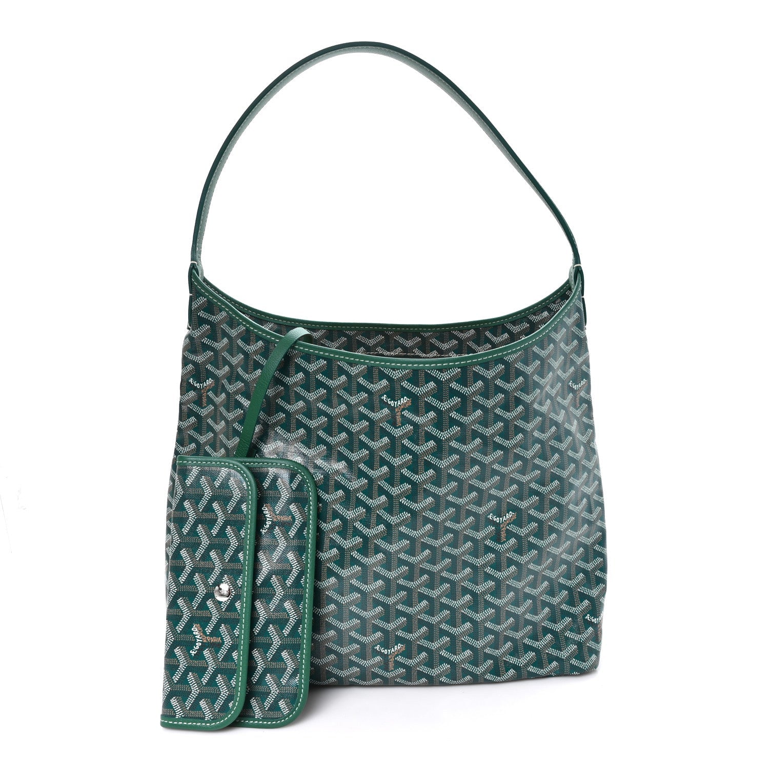 Goyard Goyardine Boheme Hobo Green side view