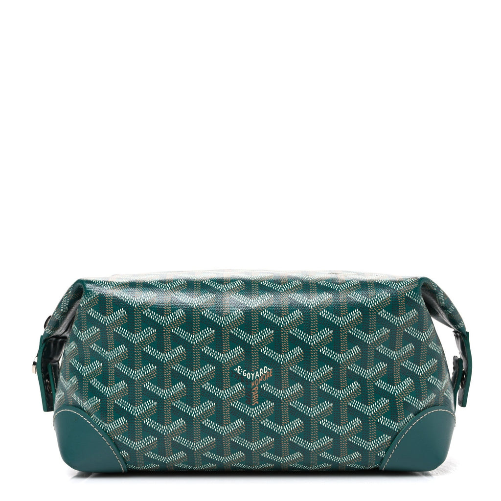Goyard Goyardine Boeing 25 Trousse de Toilette Green