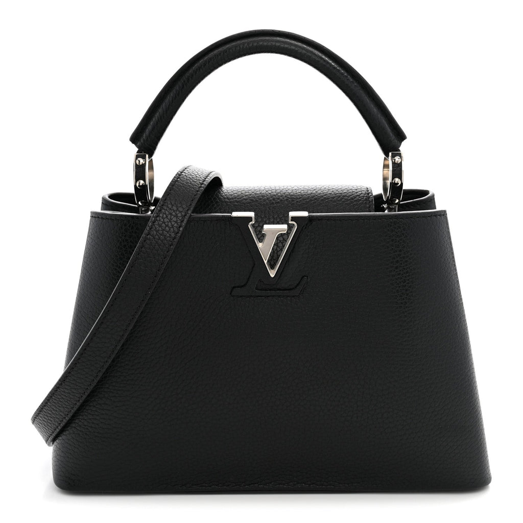 Louis Vuitton Taurillon Capucines BB Black