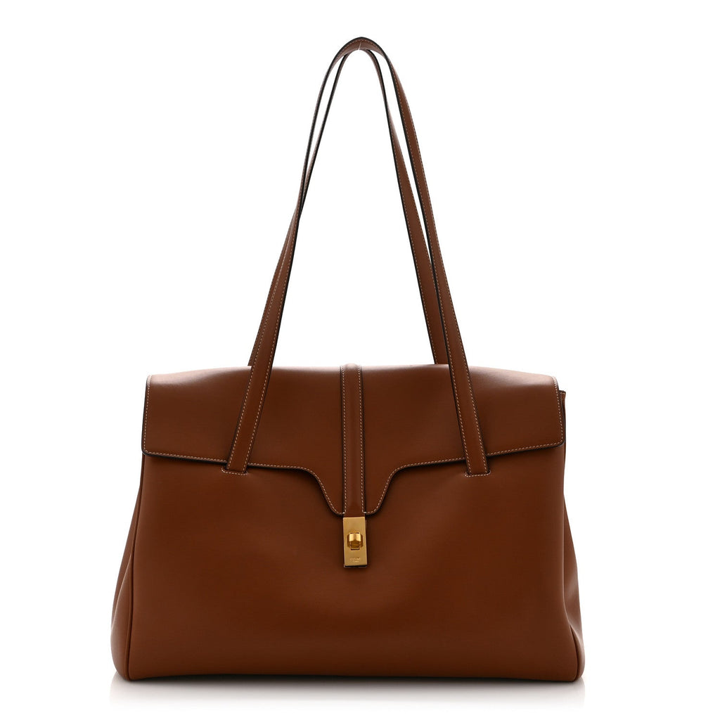 Celine Calfskin Large Soft 16 Bag Tan