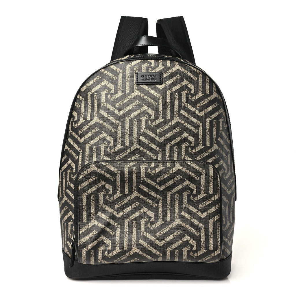 Gucci GG Supreme Monogram Caleido Medium Day Backpack Black