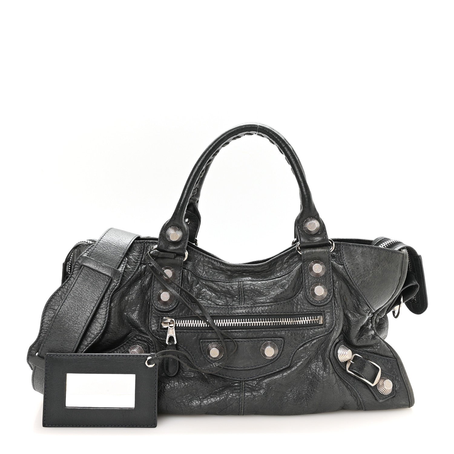 Balenciaga Agneau Giant 21 Silver Hardware Part Time Anthracite