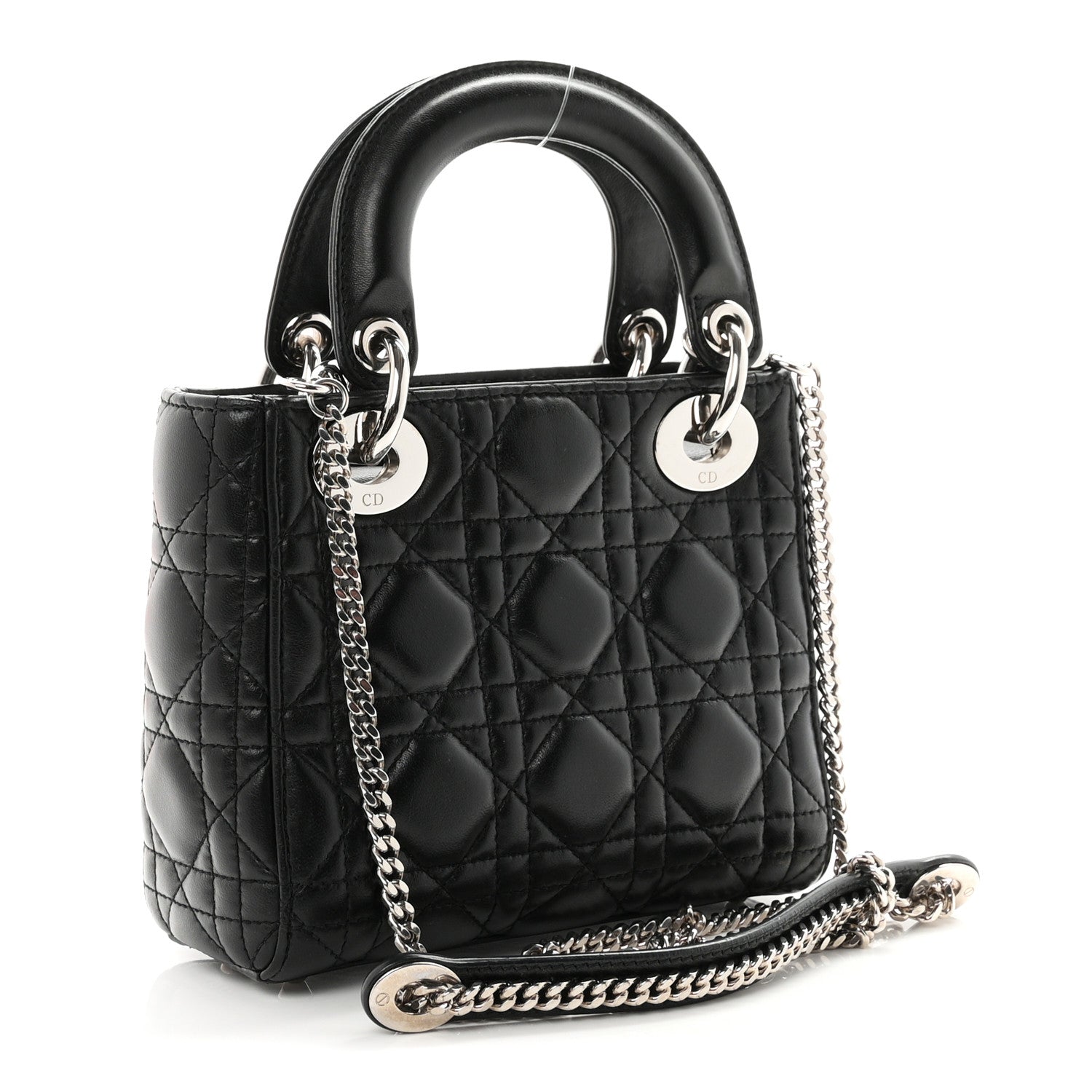 Dior Lambskin Cannage Mini Lady Dior Black