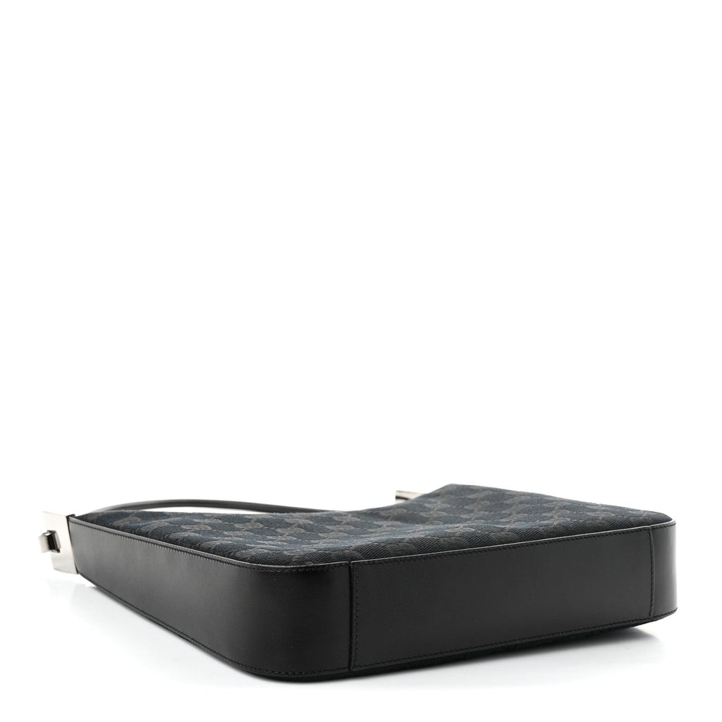 Gucci Monogram GG Small Clasp Hobo Black