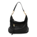 Pebbled Calfskin Hobo Black
