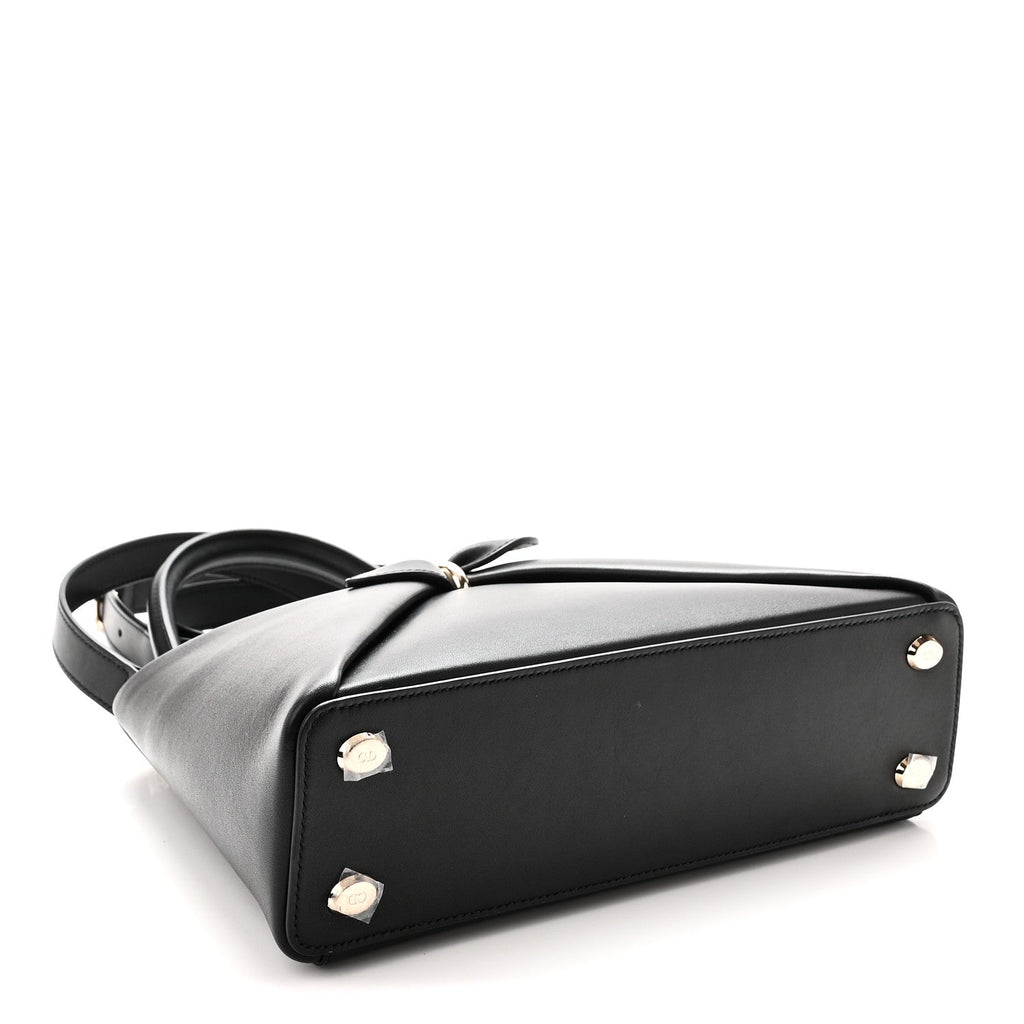 Dior Shiny Smooth Calfskin Small Cigale Bag Black