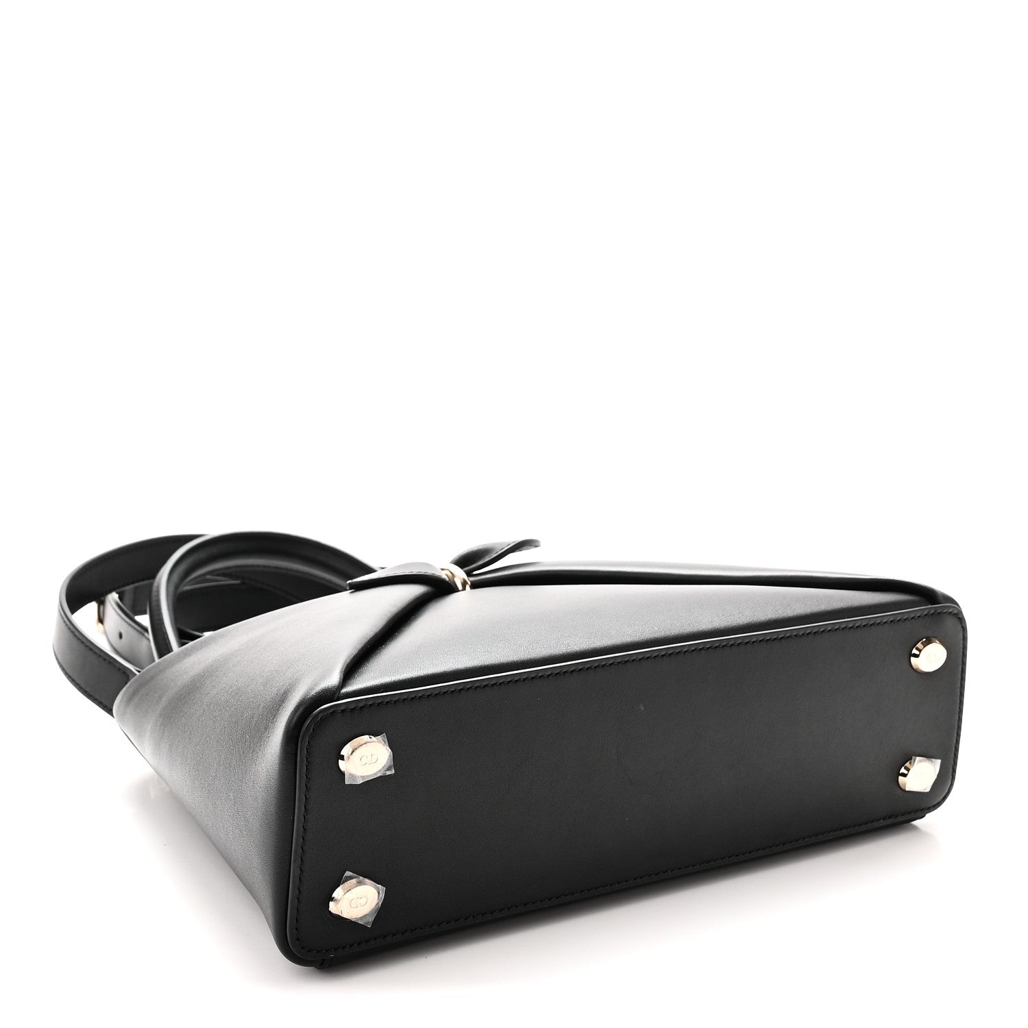 Dior Shiny Smooth Calfskin Small Cigale Bag Black