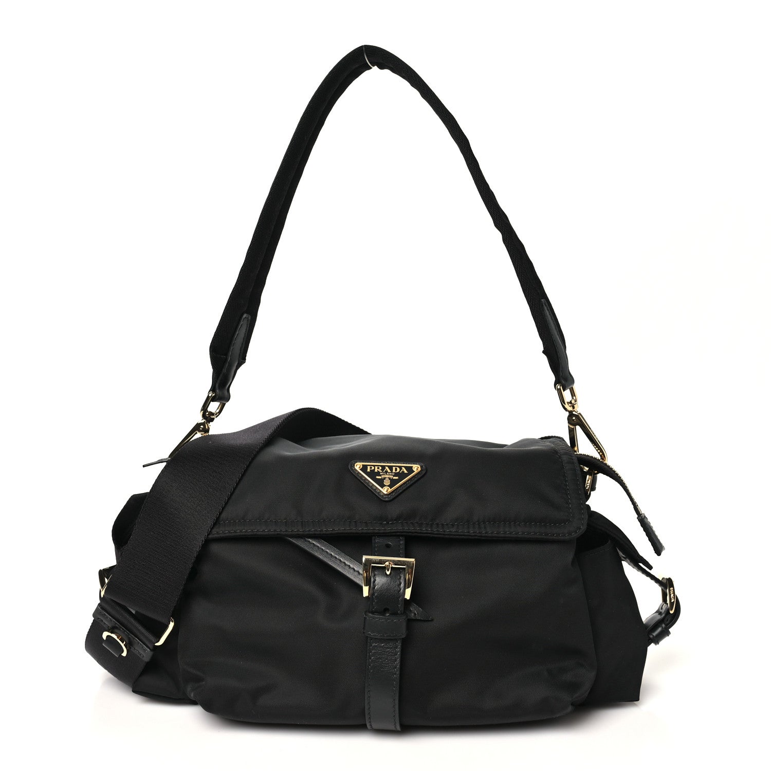 Prada Re-Nylon Medium Explore Shoulder Bag Black