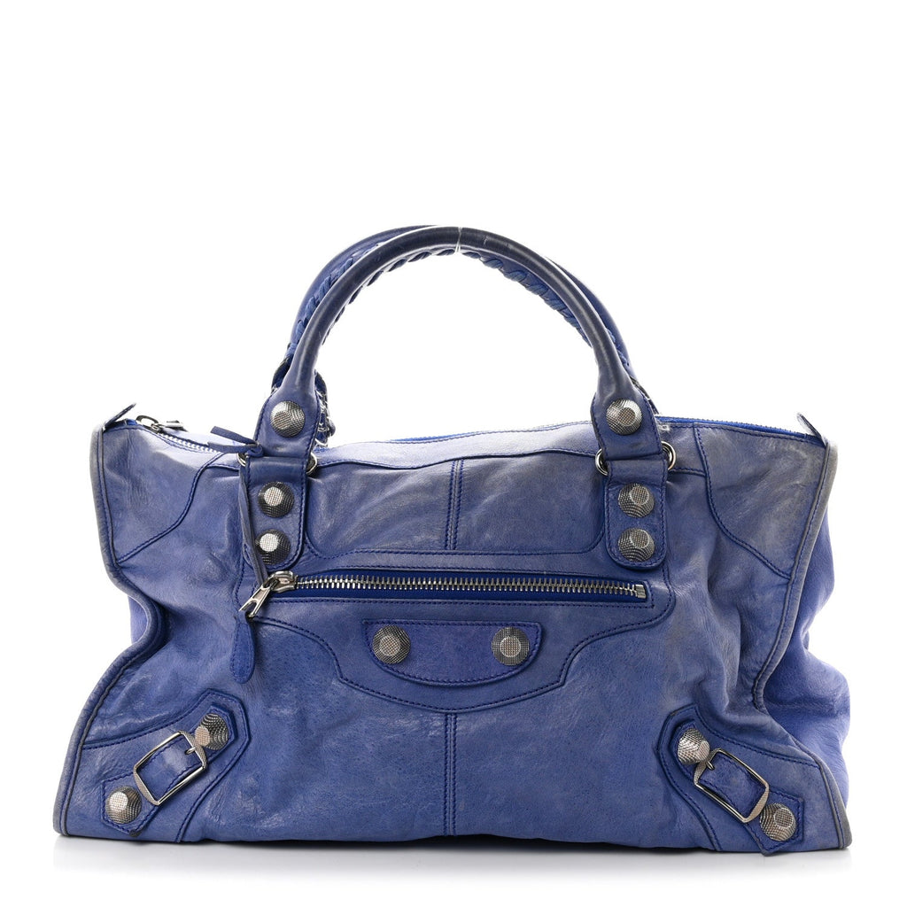 Balenciaga Agneau Giant 21 Silver Hardware Work Outremer