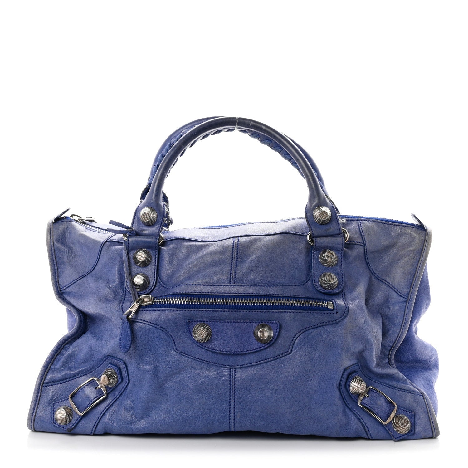 Balenciaga Agneau Giant 21 Silver Hardware Work Outremer