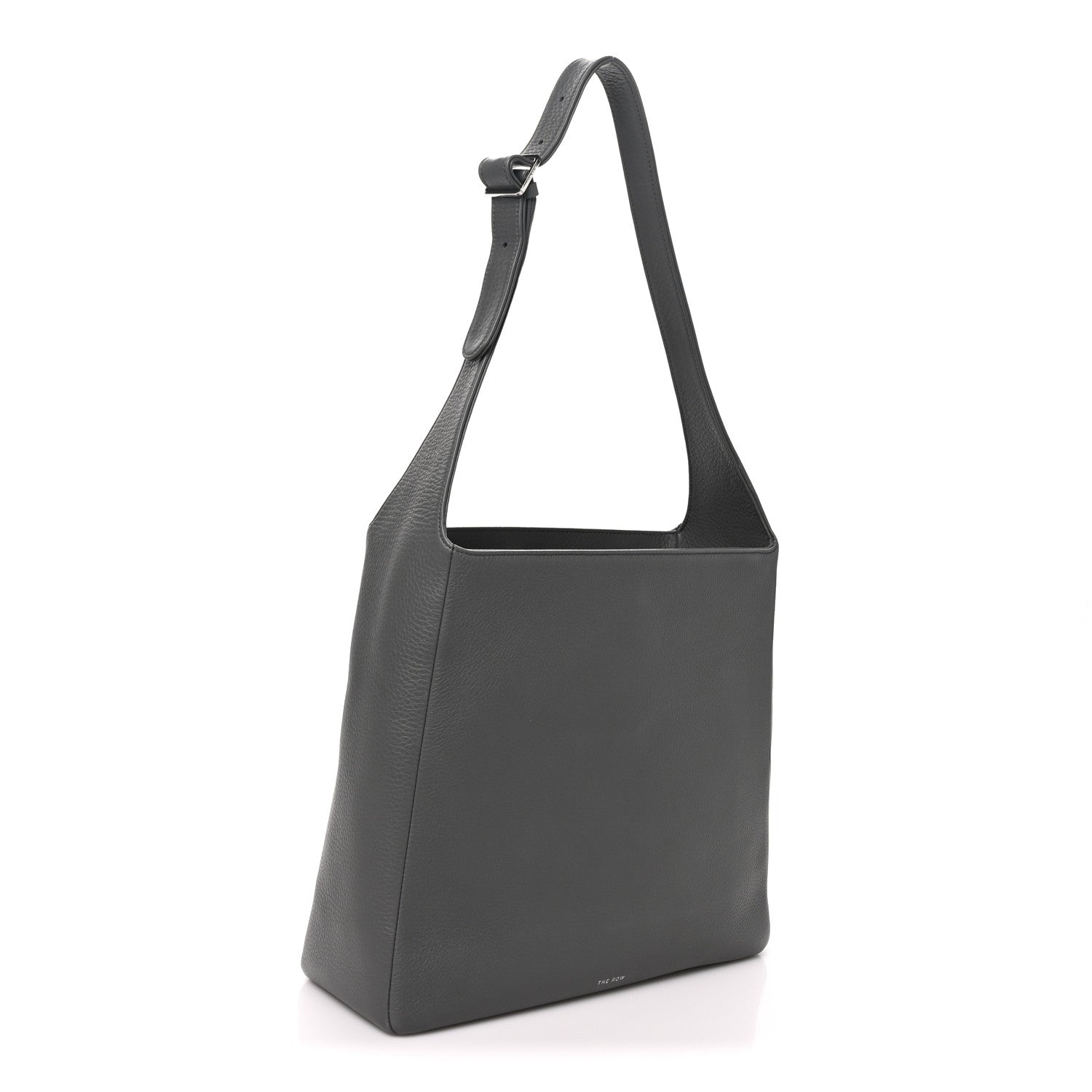 The Row Grained Calfskin Piper Hobo Charcoal