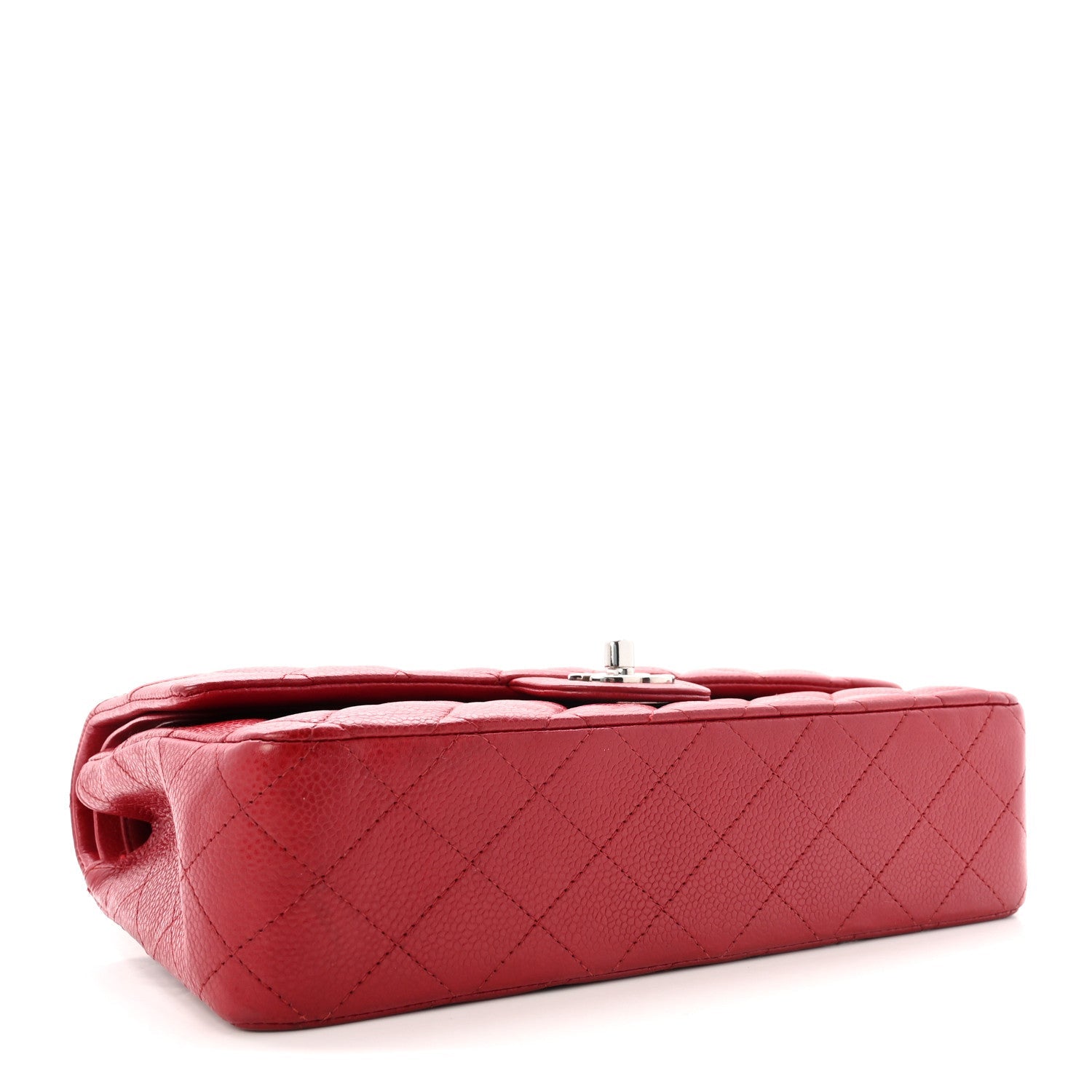 Chanel Caviar Quilted Medium Double Flap Red