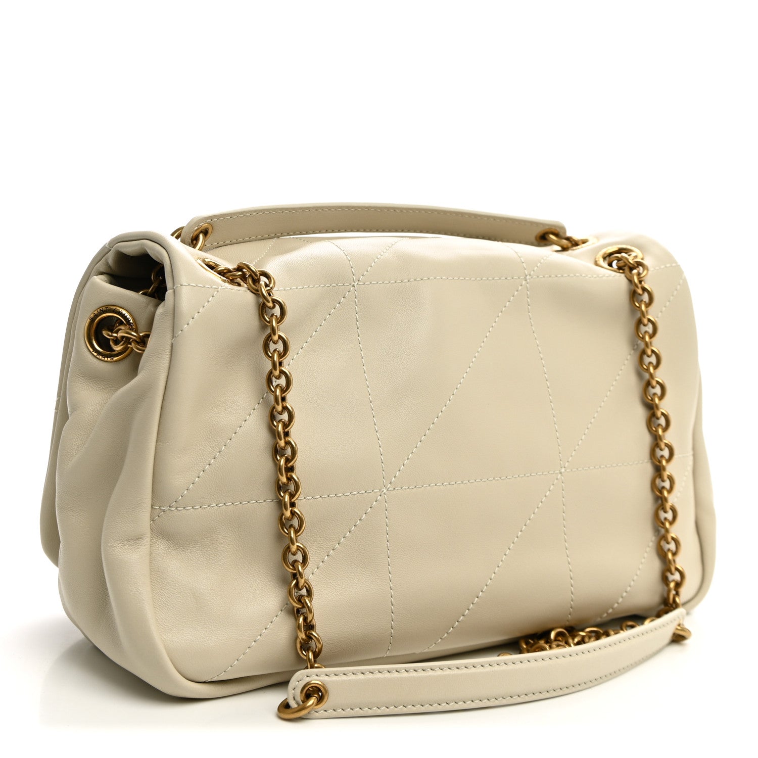 Saint Laurent Lambskin Matelasse Monogram Small Jamie 4.3 Crema Soft
