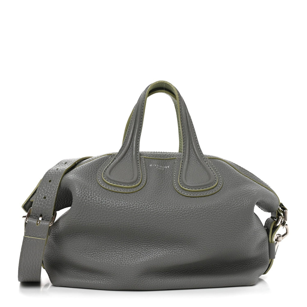 Givenchy Pebbled Calfskin Small Nightingale Pearl Grey