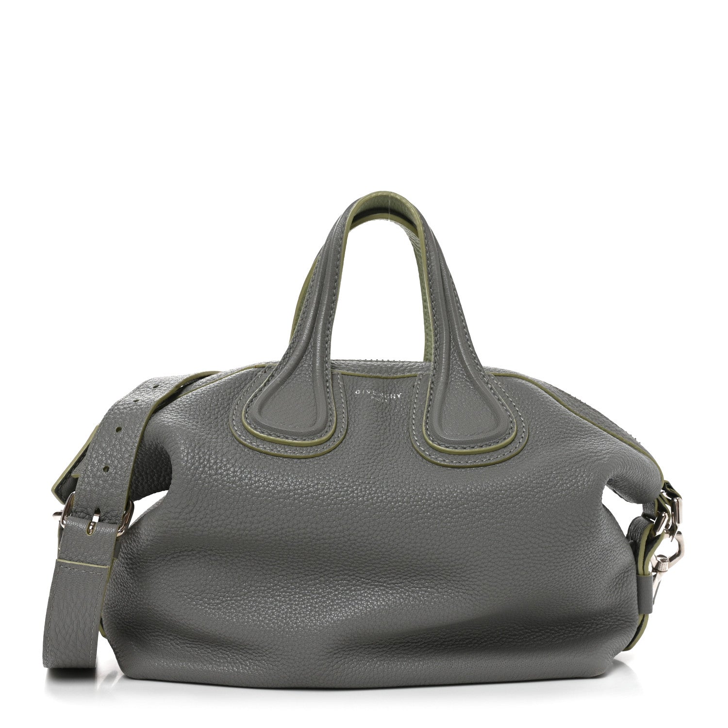 Givenchy Pebbled Calfskin Small Nightingale Pearl Grey