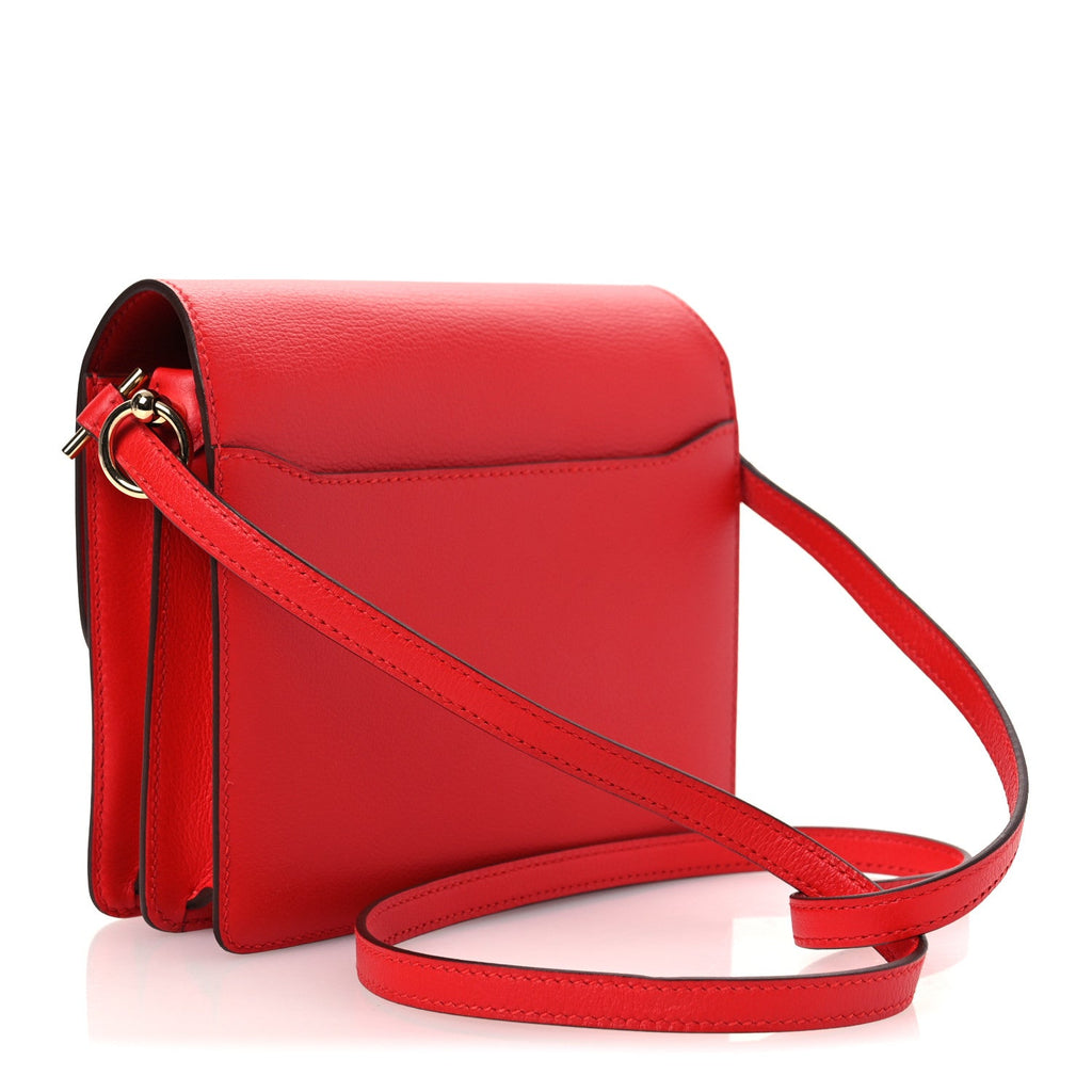 Hermès Evercolor Mini Sac Roulis Rouge De Coeur
