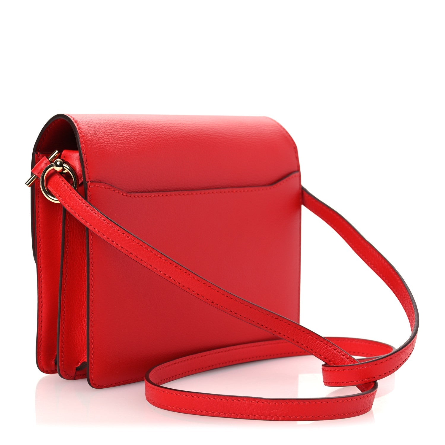 Hermès Evercolor Mini Sac Roulis Rouge De Coeur