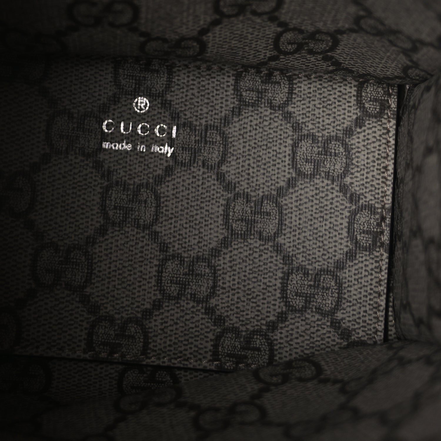 Gucci Canvas Calfskin Logo Mini Tote Bag Beige Light Brown Beige Light Brown