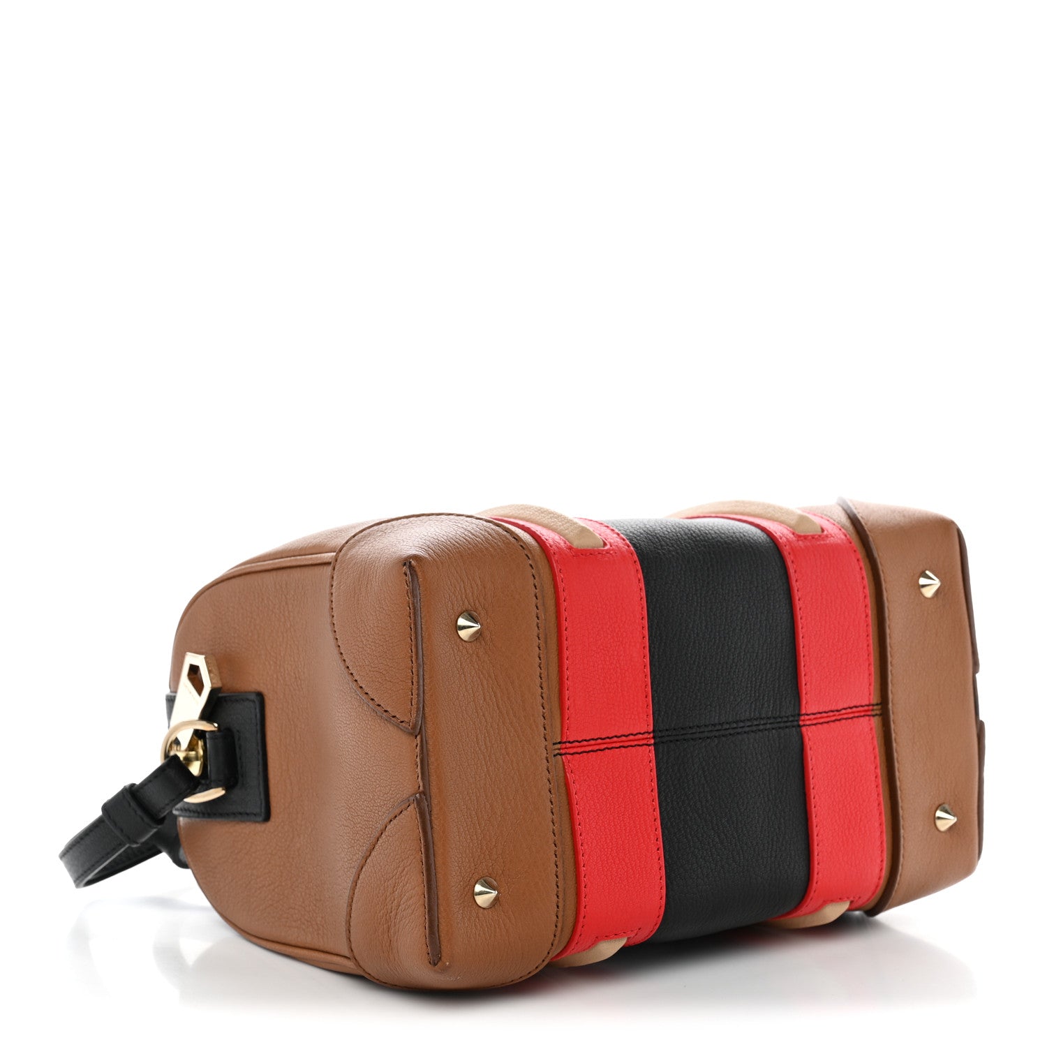 Givenchy Goatskin Colorblock Mini Lucrezia Brown Multicolor