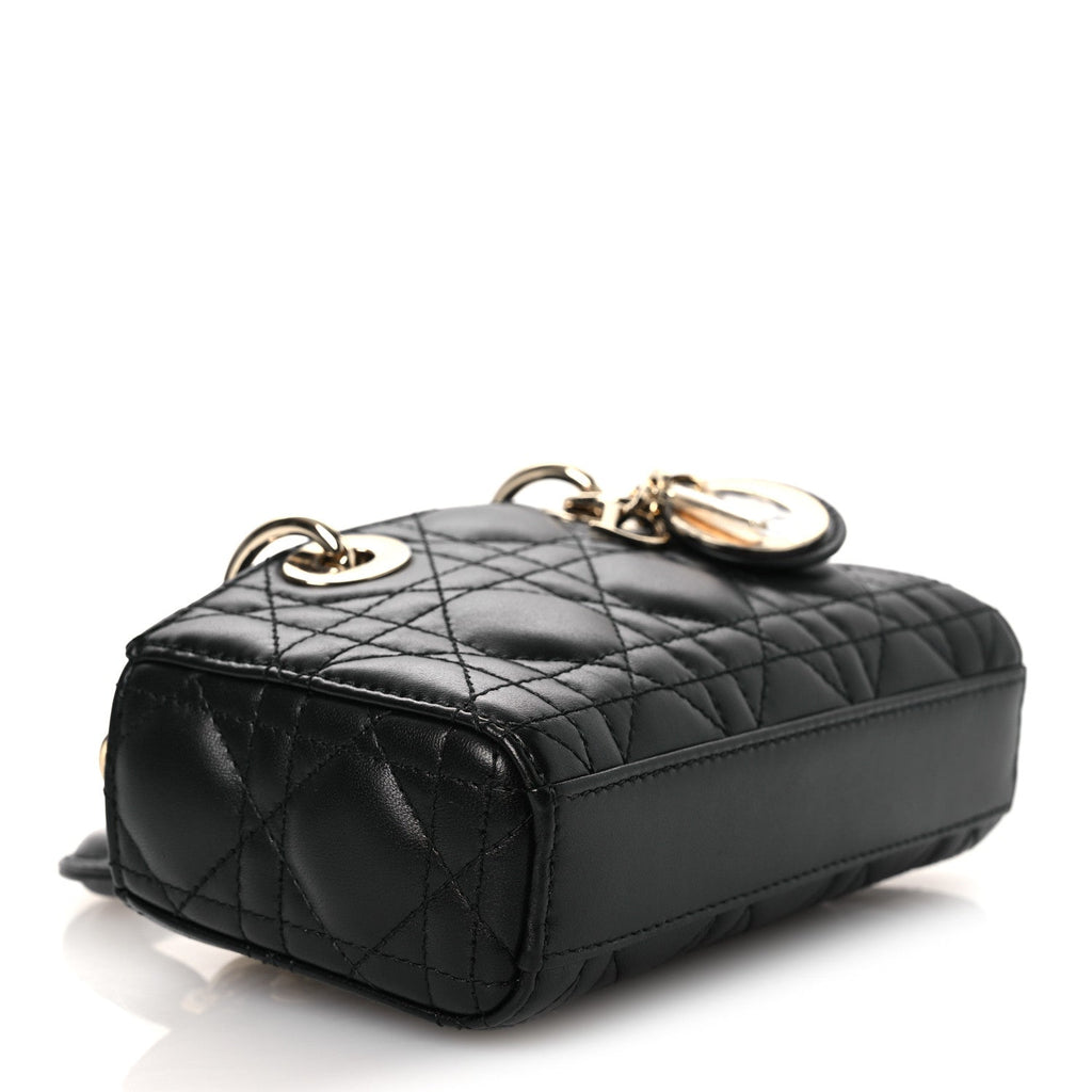 Dior Lambskin Cannage Micro Lady D-Joy Black