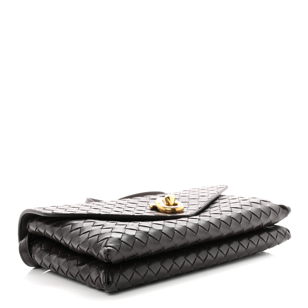 Bottega Veneta Nappa Intrecciato Knot Lock Top Handle Crossbody Bag Fondant
