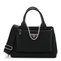 Prada Tessuto Nylon Nappa Zip Pocket Chain Tote Black