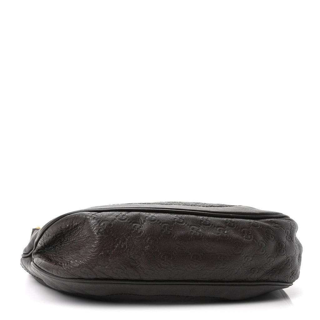 Gucci Guccissima Medium Charlotte Hobo Dark Brown