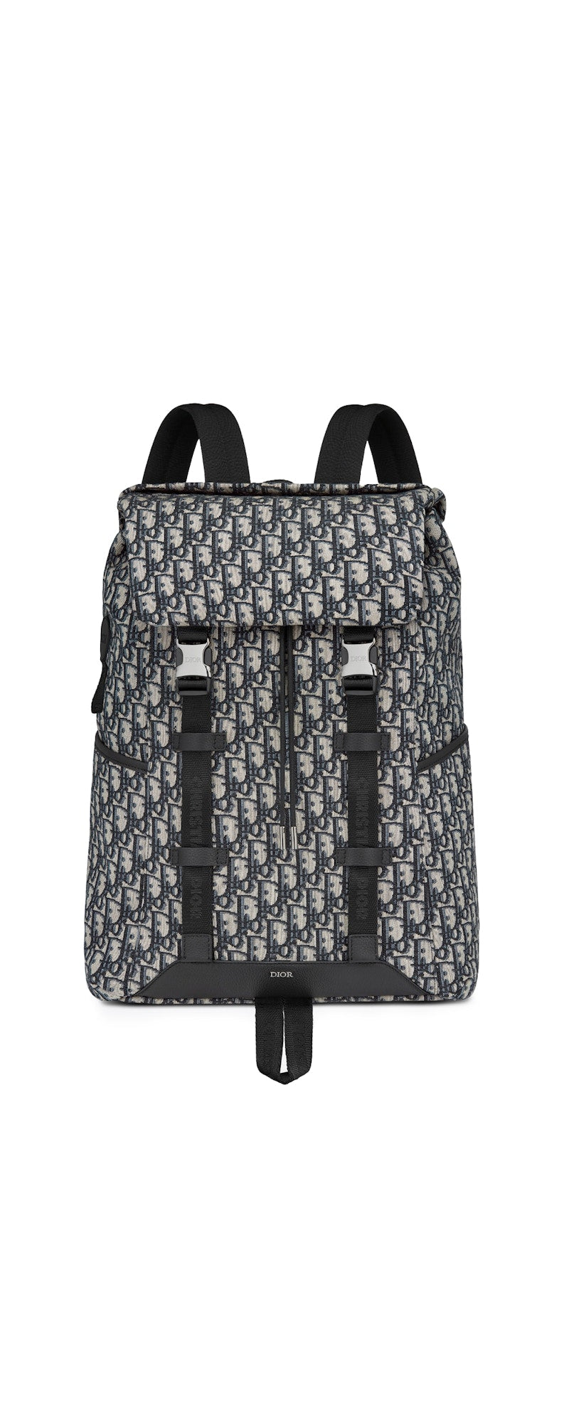 Dior Explorer Backpack Oblique Jacquard beige black - front view