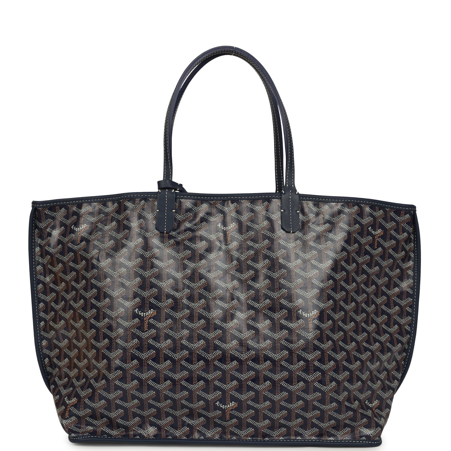 Goyard Anjou PM Reversible Tote — Navy