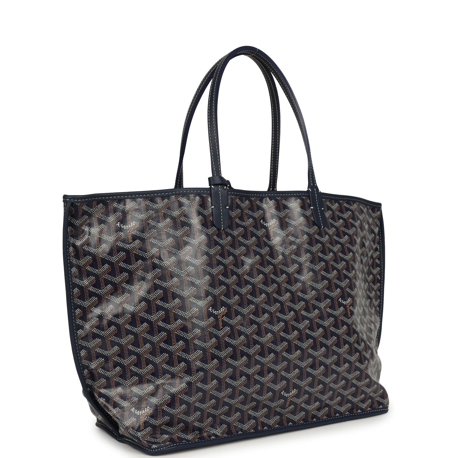 Goyard Anjou PM Reversible Tote — Navy