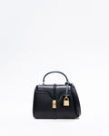 Celine Mini 16 Calfskin Bag Black - Front view